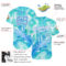 Custom Tie Dye Light Blue-White 3D Authentic Baseball Jersey