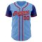 Custom Light Blue Red-Royal Authentic Two Tone Baseball Jersey