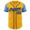 Custom Gold Navy-Light Blue Authentic Two Tone Baseball Jersey