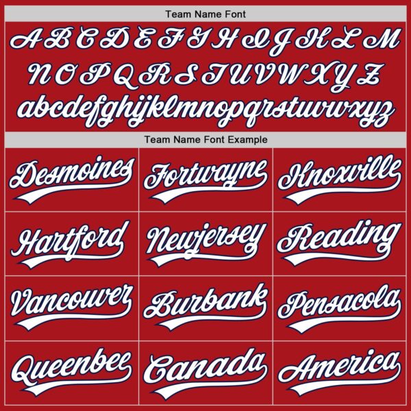 Custom Red White-Navy Authentic Two Tone Baseball Jersey