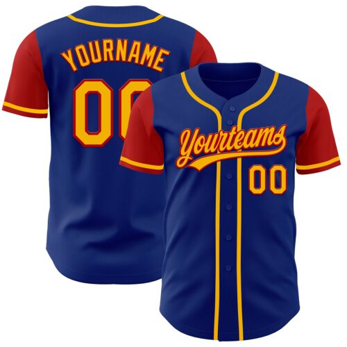 TwoTone0176_725afb59-a721-4982-924d-2a9739fdfd40 Custom Royal Gold-Red Authentic Two Tone Baseball Jersey