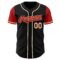 Custom Black Red-Cream Authentic Two Tone Baseball Jersey