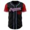 Custom Black Light Blue-Red Authentic Two Tone Baseball Jersey