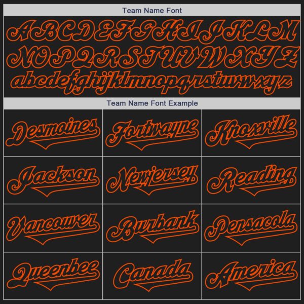 Custom Black Orange Authentic Two Tone Baseball Jersey