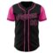 Custom Black Pink Authentic Two Tone Baseball Jersey
