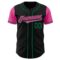 Custom Black Pink-Kelly Green Authentic Two Tone Baseball Jersey