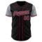 Custom Black Crimson-Gray Authentic Two Tone Baseball Jersey