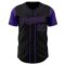 Custom Black Purple Authentic Two Tone Baseball Jersey