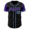 Custom Black Purple-Light Blue Authentic Two Tone Baseball Jersey
