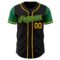 Custom Black Kelly Green-Gold Authentic Two Tone Baseball Jersey