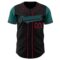 Custom Black Teal-Crimson Authentic Two Tone Baseball Jersey