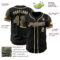Custom Black Olive-Cream Authentic Two Tone Baseball Jersey