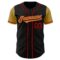 Custom Black Old Gold-Red Authentic Two Tone Baseball Jersey