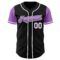 Custom Black Medium Purple-White Authentic Two Tone Baseball Jersey