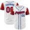 Custom White Red-Royal Authentic Two Tone Baseball Jersey