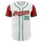 Custom White Red-Kelly Green Authentic Two Tone Baseball Jersey