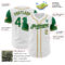 Custom White Kelly Green-Old Gold Authentic Two Tone Baseball Jersey