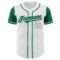 Custom White Kelly Green-Gray Authentic Two Tone Baseball Jersey