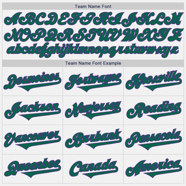 Custom White Kelly Green-Purple Authentic Two Tone Baseball Jersey