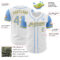 Custom White Light Blue-Gold Authentic Two Tone Baseball Jersey