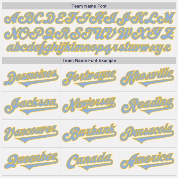Custom White Light Blue-Gold Authentic Two Tone Baseball Jersey