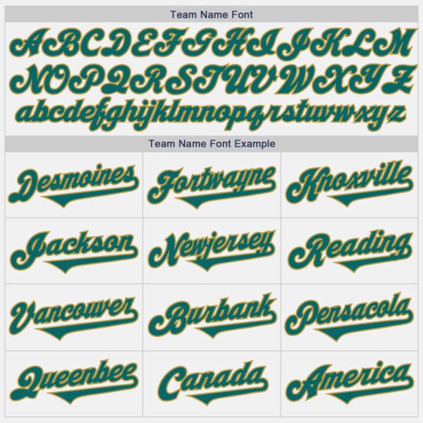 Custom White Teal-Old Gold Authentic Two Tone Baseball Jersey