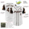 Custom White Brown Authentic Two Tone Baseball Jersey