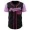 Custom Black Light Purple-Pink Authentic Two Tone Baseball Jersey