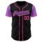 Custom Black Medium Purple-Pink Authentic Two Tone Baseball Jersey