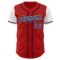 Custom Red Navy-White Authentic Two Tone Baseball Jersey
