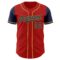 Custom Red Navy-Old Gold Authentic Two Tone Baseball Jersey