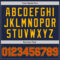 Custom Navy Orange-Gold Authentic Two Tone Baseball Jersey
