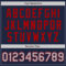 Custom Navy Gray-Red Authentic Two Tone Baseball Jersey