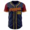 Custom Navy Crimson-Gold Authentic Two Tone Baseball Jersey