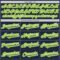 Custom Navy Neon Green-White Authentic Two Tone Baseball Jersey