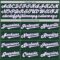 Custom Green White-Purple Authentic Two Tone Baseball Jersey