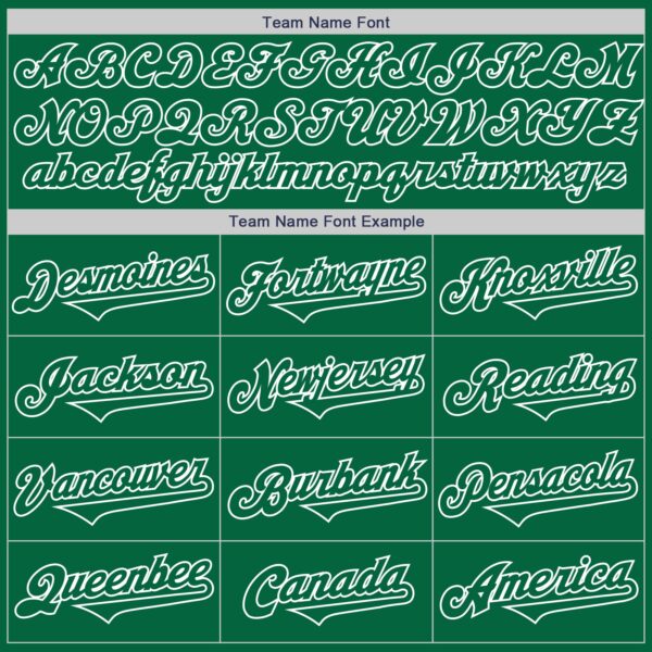 Custom Kelly Green White Authentic Two Tone Baseball Jersey