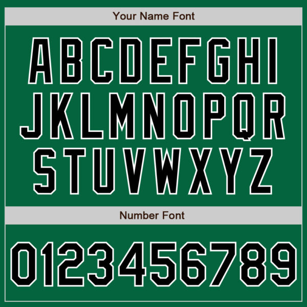 Custom Kelly Green Black-White Authentic Two Tone Baseball Jersey