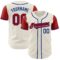 Custom Cream Red-Royal Authentic Two Tone Baseball Jersey