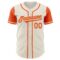 Custom Cream Orange Authentic Two Tone Baseball Jersey