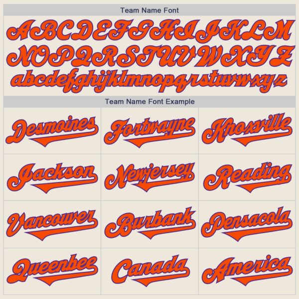 Custom Cream Orange-Purple Authentic Two Tone Baseball Jersey