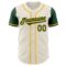 Custom Cream Green-Gold Authentic Two Tone Baseball Jersey