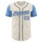 Custom Cream Light Blue-Steel Gray Authentic Two Tone Baseball Jersey