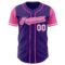 Custom Purple Pink-White Authentic Two Tone Baseball Jersey