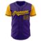 Custom Purple Gold-Black Authentic Two Tone Baseball Jersey