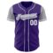 Custom Purple Gray-White Authentic Two Tone Baseball Jersey