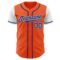 Custom Orange Royal-White Authentic Two Tone Baseball Jersey