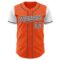 Custom Orange Steel Gray-White Authentic Two Tone Baseball Jersey