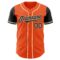 Custom Orange Black-Cream Authentic Two Tone Baseball Jersey