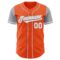 Custom Orange White-Gray Authentic Two Tone Baseball Jersey